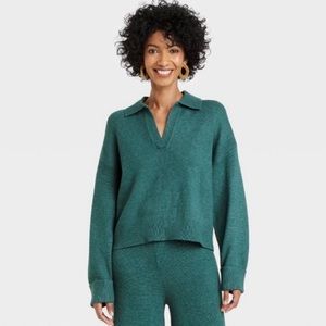 A new day split neck pullover - next day ship, last chance before donation!!